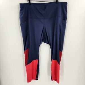 All in motion leggings 3x gym workout lounge comfy high waist blue